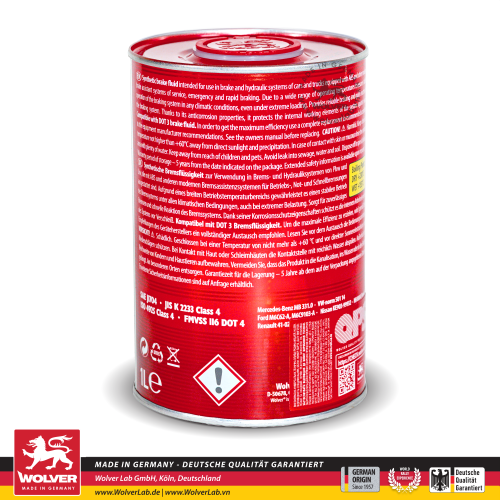 Wolver DOT 4 Brake Fluid 1L